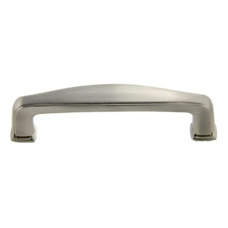 4-5/8 Deco Cabinet Pull With 3-3/4 Center To Center Satin Nickel Finish